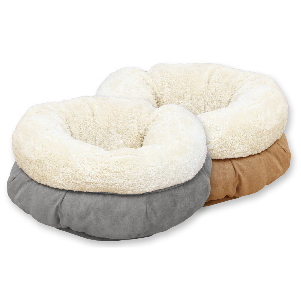 AFP Lambswool - Donut Bed Grau