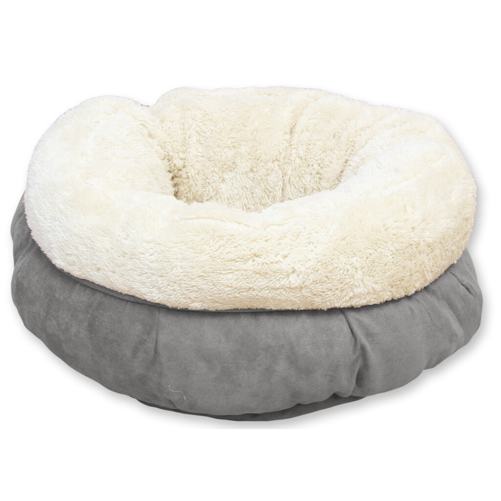 AFP Lambswool - Donut Bed Grau