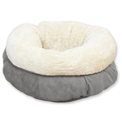 AFP Lambswool - Donut Bed Grau