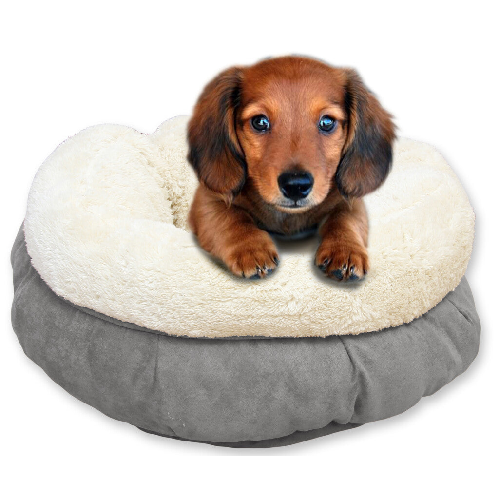 AFP Lambswool - Donut Bed Grau