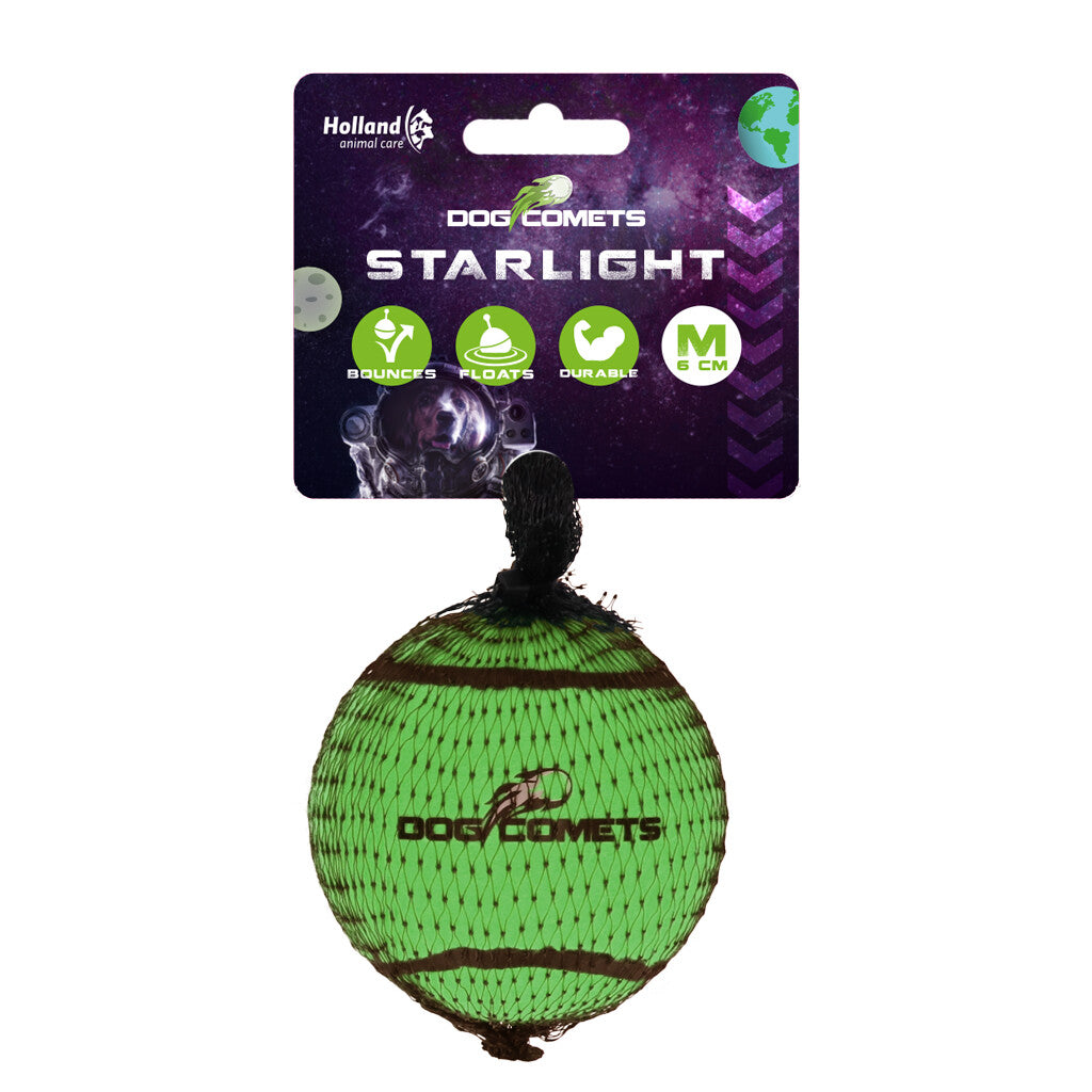 Dog Comets Starlight Tennisball M Grün