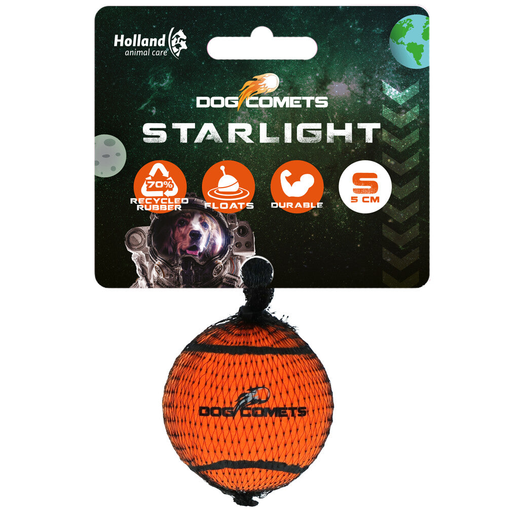 Dog Comets Starlight Tennisball S Orange