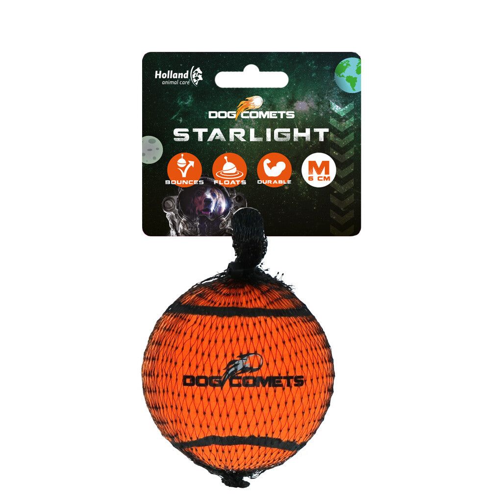 Dog Comets Starlight Tennisball M Orange