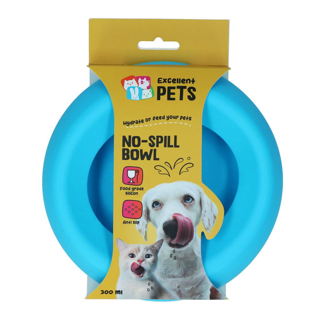 Excellent Pets No-Spill Bowl 300ml Blau S