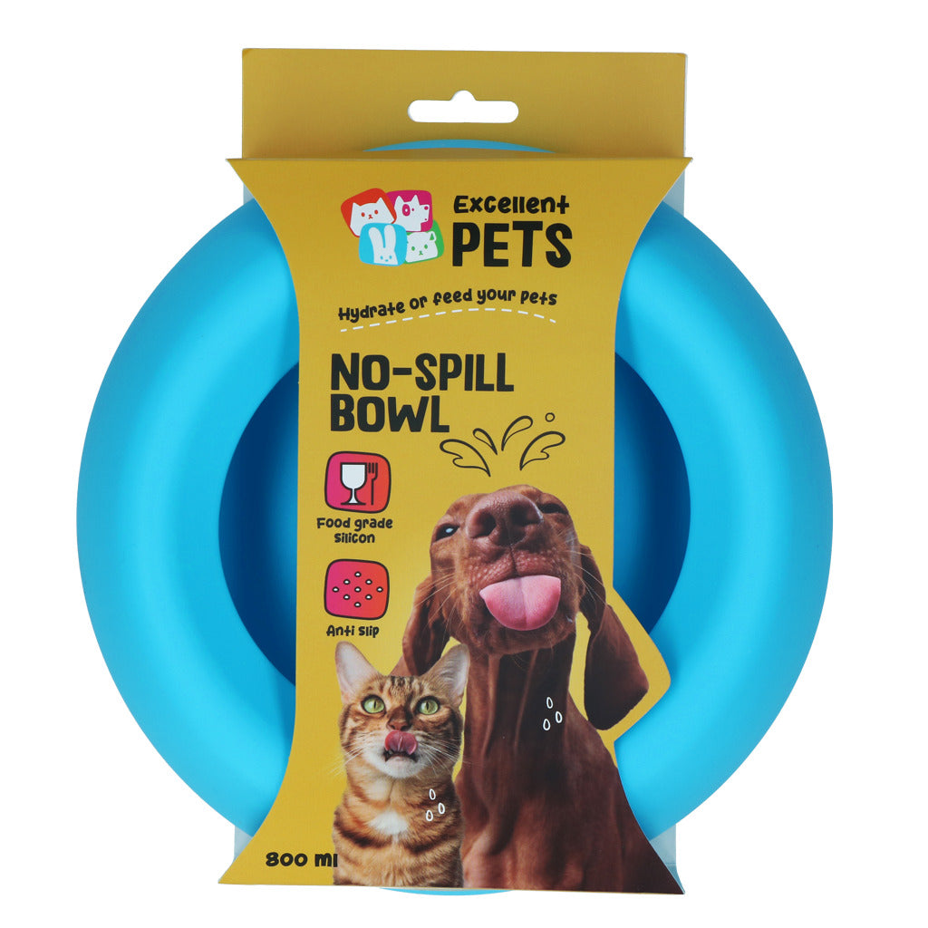 Excellent Pets No-Spill Bowl 800ml Blau M