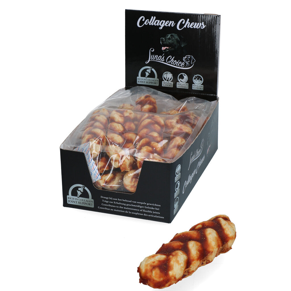 Luna's Choice Collagen Chews Braid Lachs M