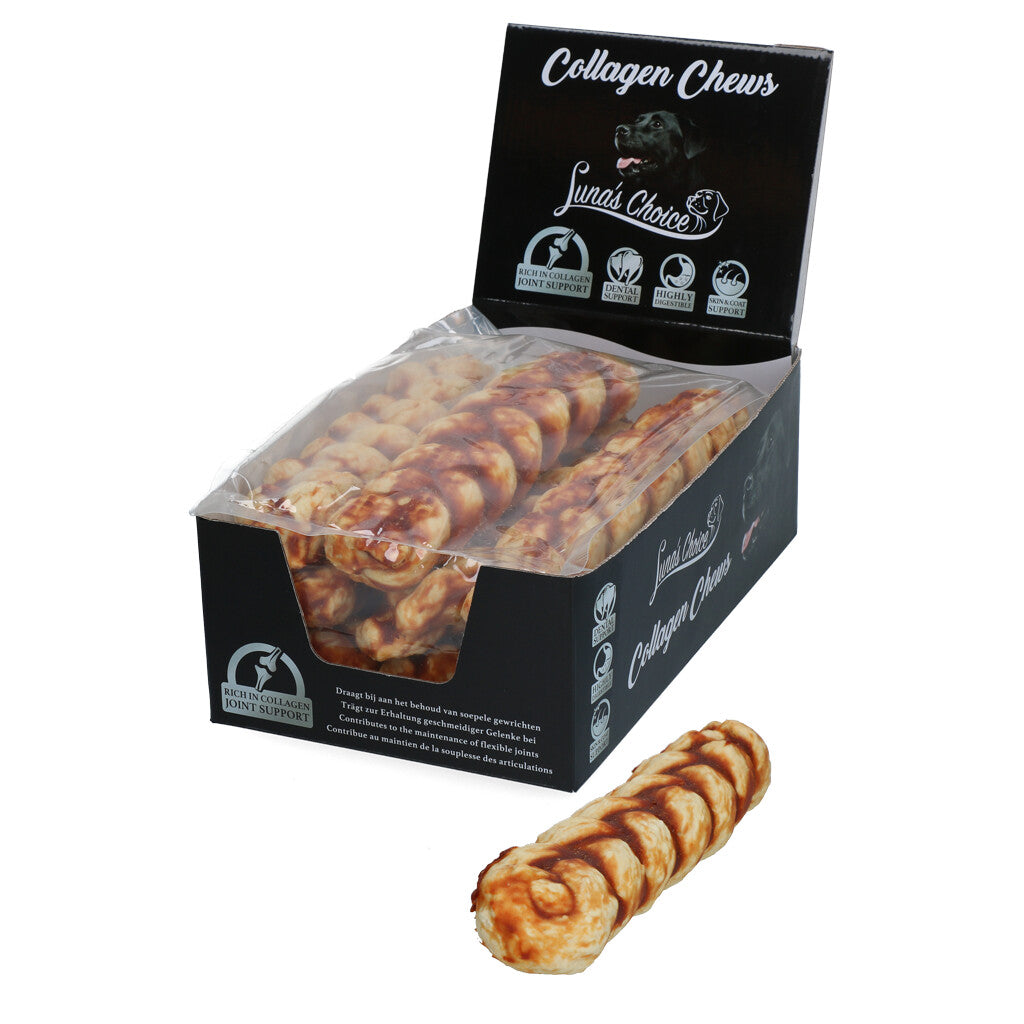 Luna's Choice Collagen Chews Braid Lachs L