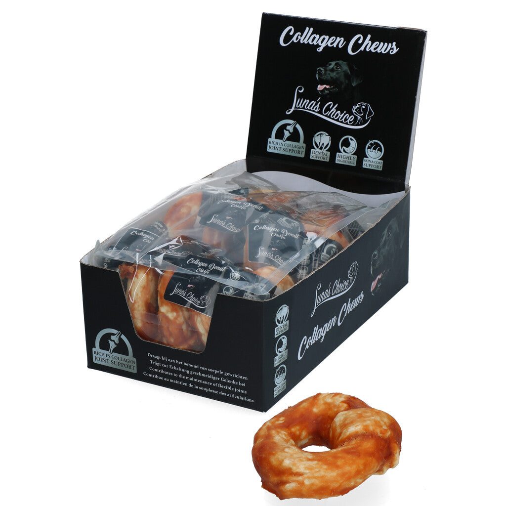 Luna's Choice Collagen Chews Donut Huhn