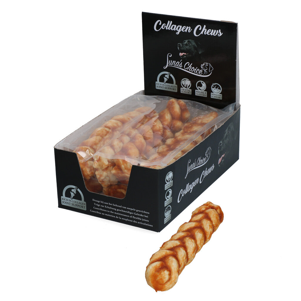 Luna's Choice Collagen Chews Braid Huhn L