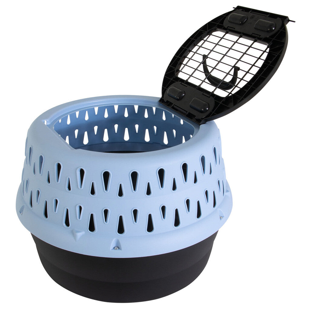 Petmate Get-A-Round Kennel For Cats Blue