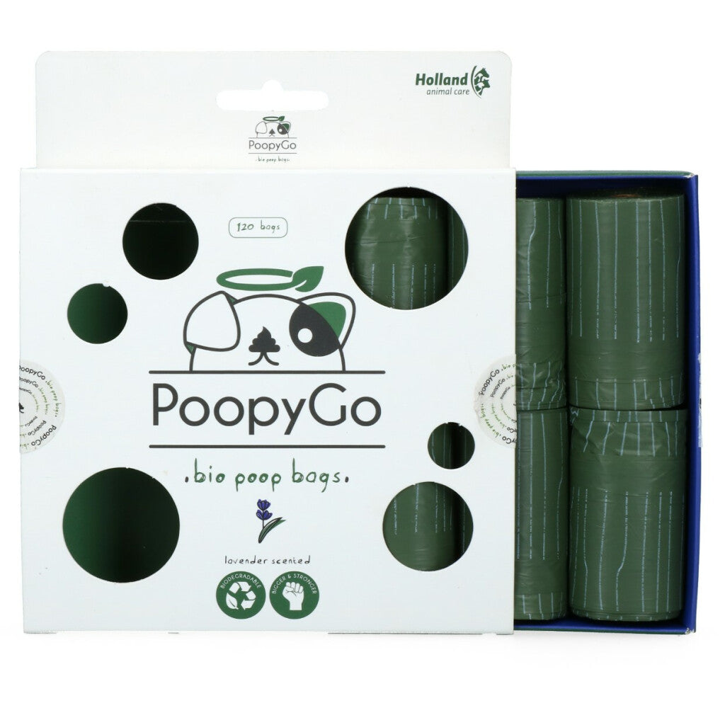 PoopyGo Eco Umweltfreundlich 120 St. (8x15 Beutel) Lavendel