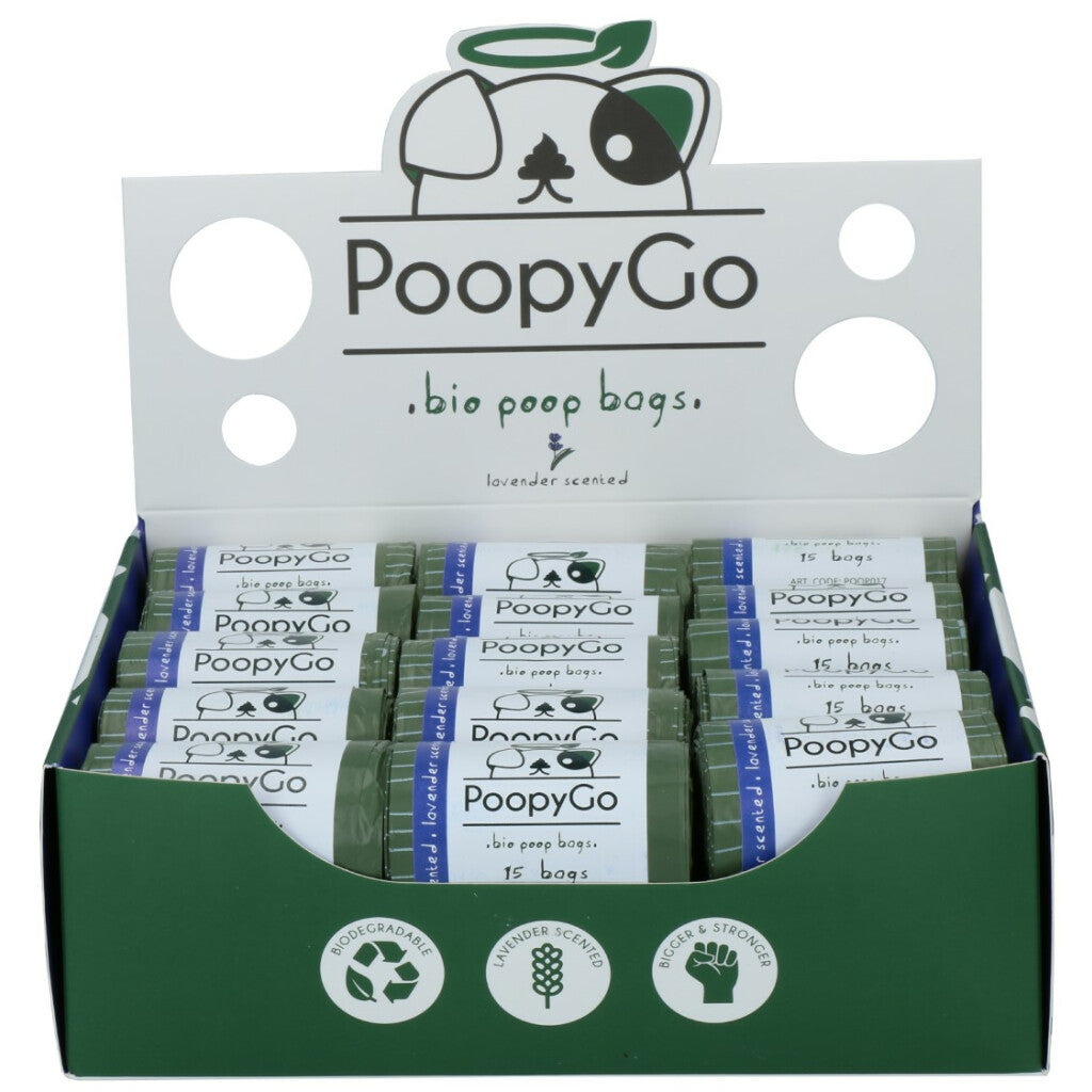 PoopyGo Umweltfreundlich Einzelrolle Lavendelduft