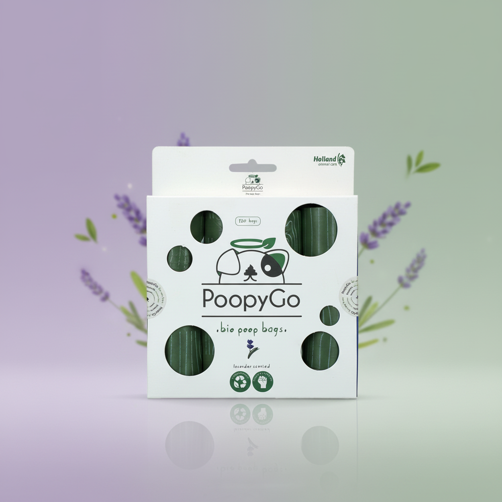 PoopyGo Eco Umweltfreundlich 120 St. (8x15 Beutel) Lavendel