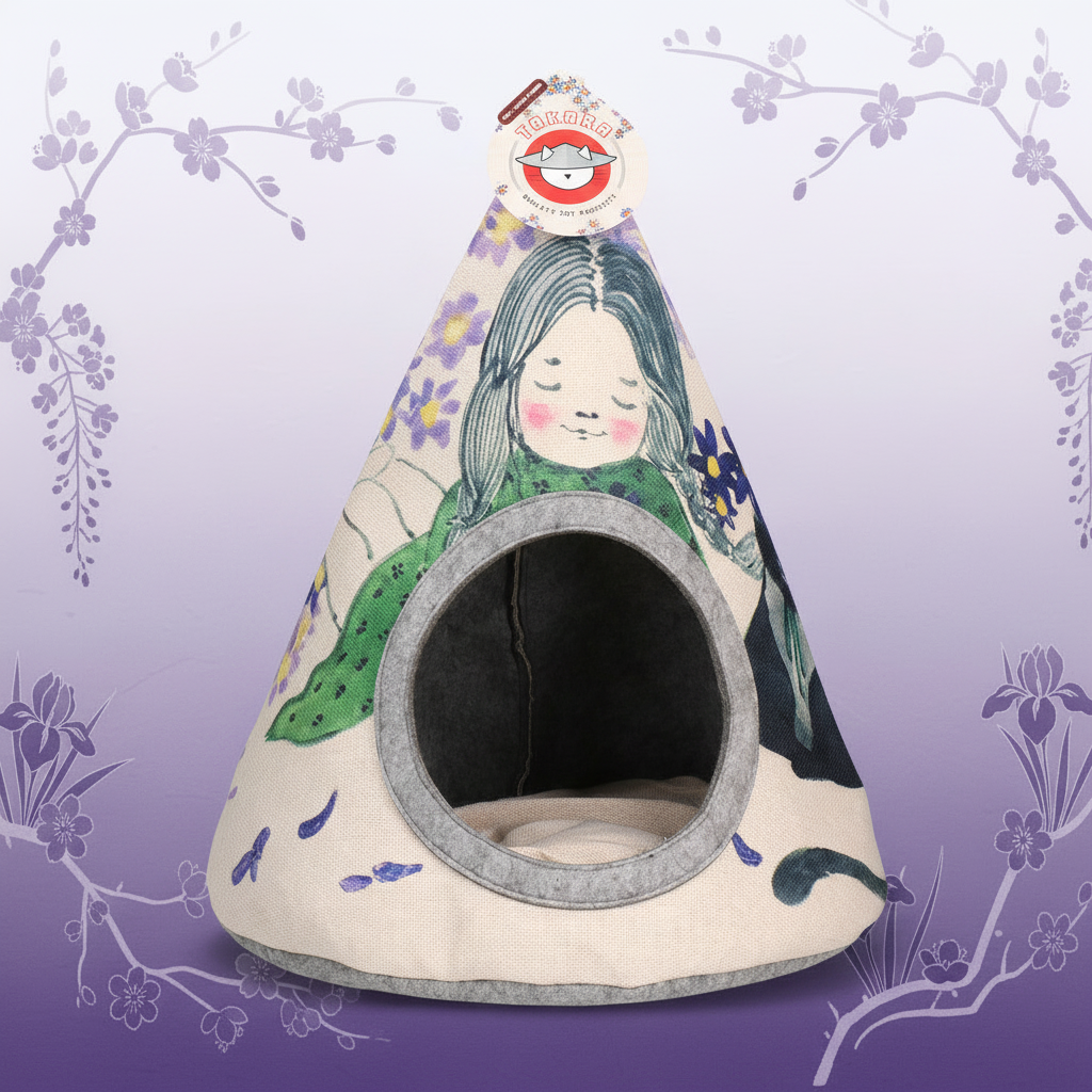 Takara Tipi Violet Flower on Japanese Background